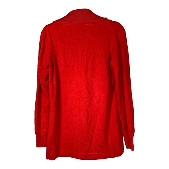 French Connection Women's Mars Red Cowl Neck Pullover Sweater Size XL - Picture 4 of 6